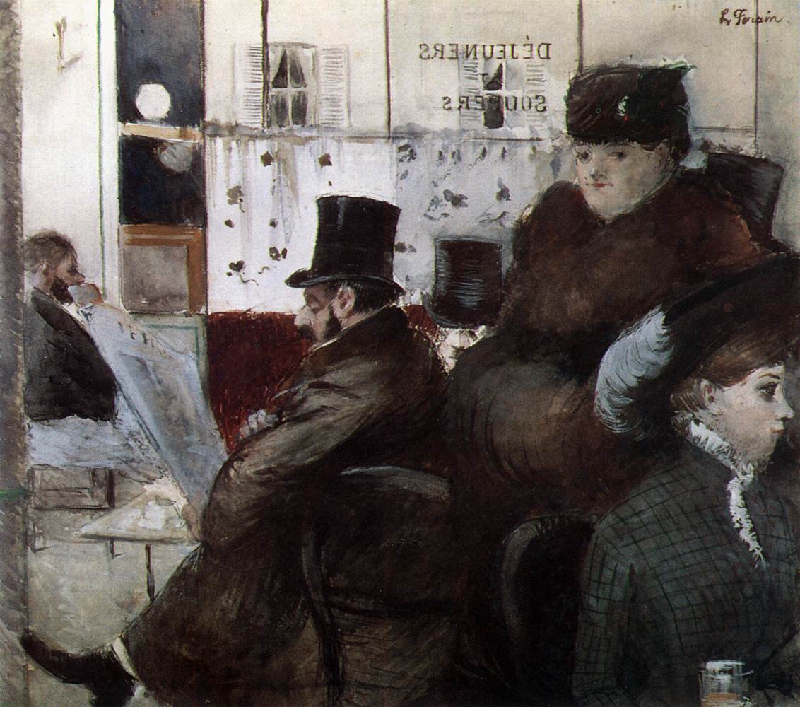In the Café de la Nouvelle-Athènes