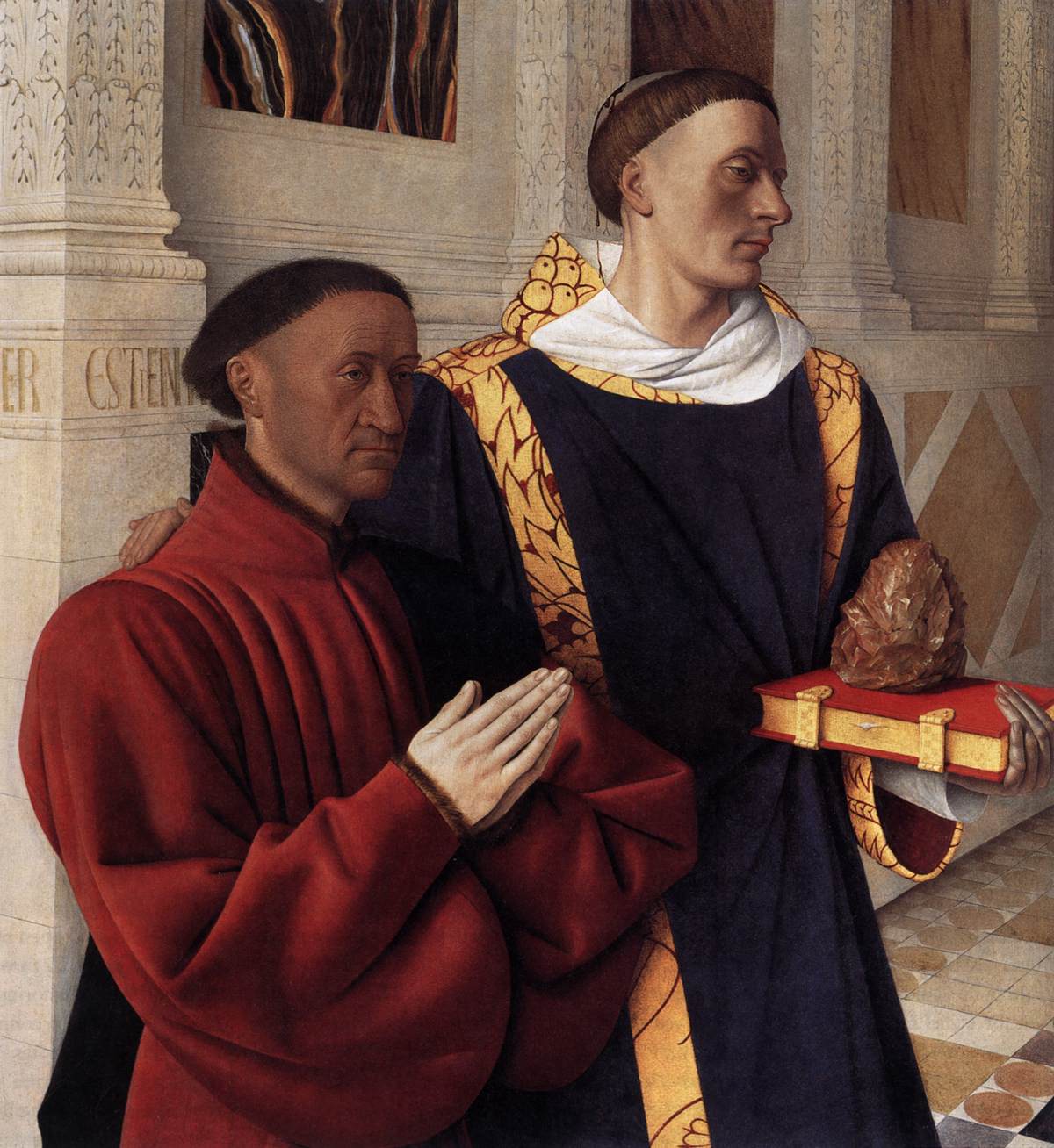Melun Diptych: Estienne Chevalier with St Stephen