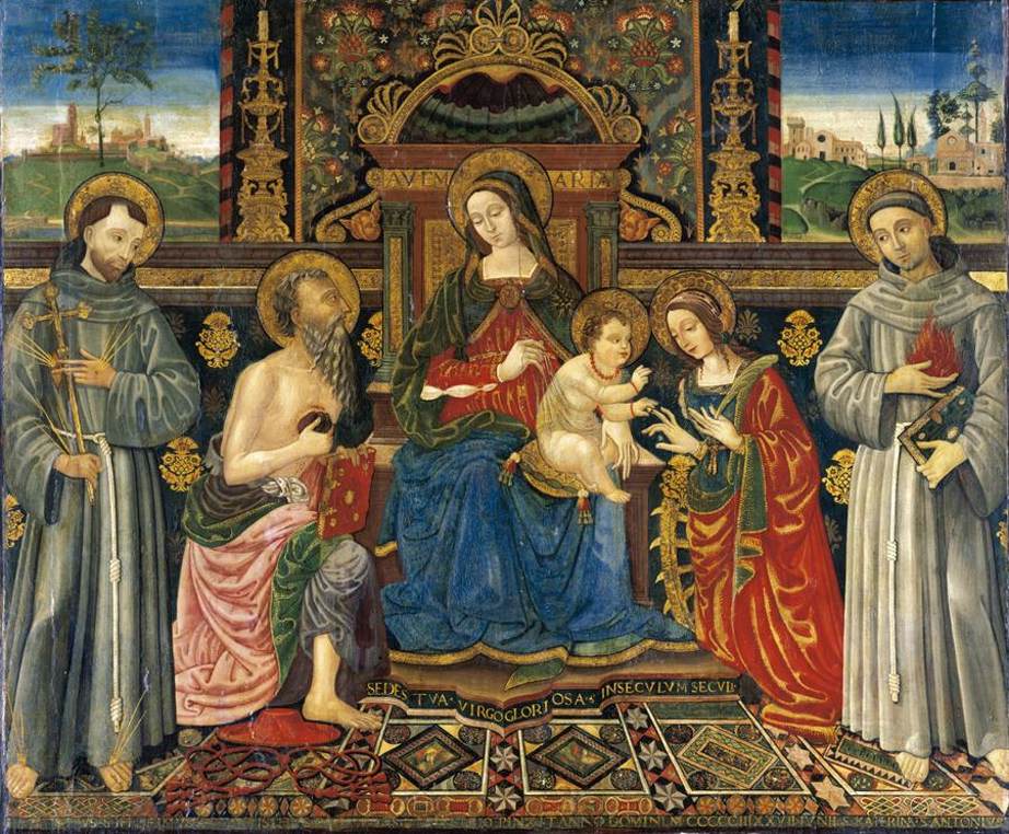 Madonna and Child Enthroned with Saints