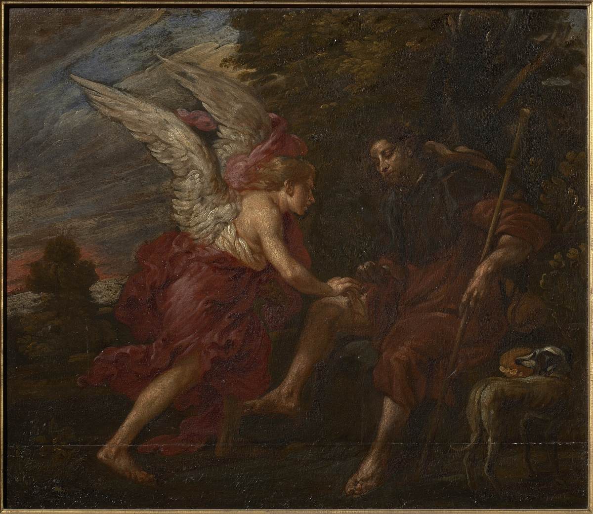 St Roch Comforted by an Angel