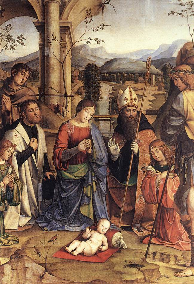 Adoration of the Child (detail)