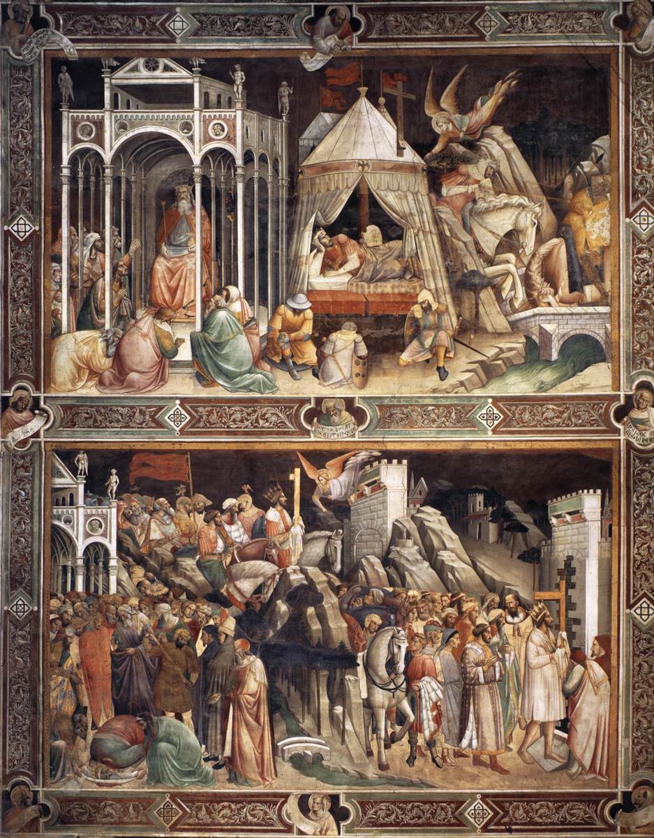 Scenes on the north wall