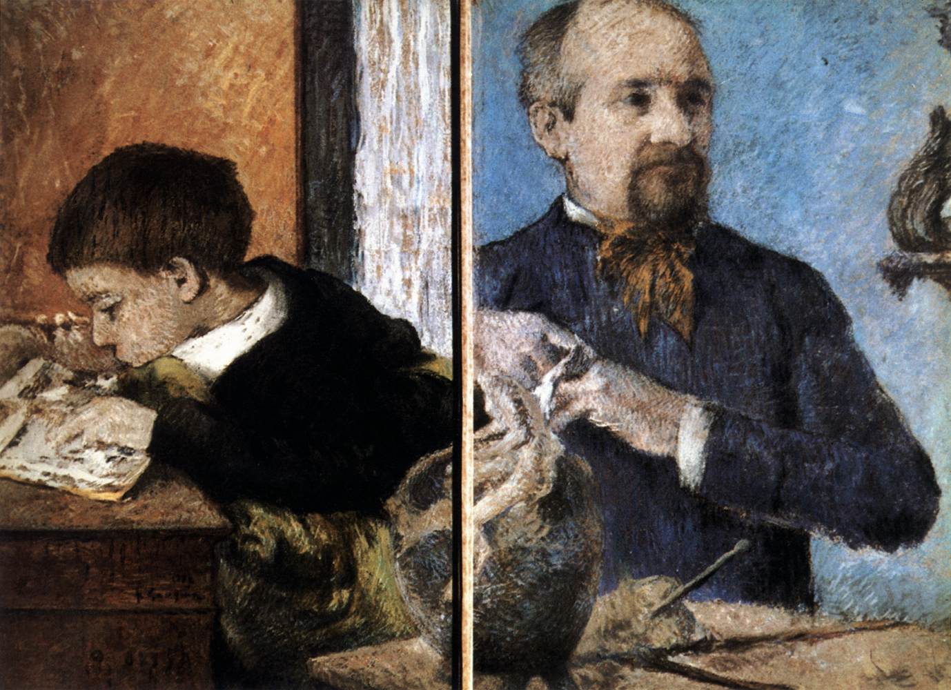 The Sculptor Aubé and His Son