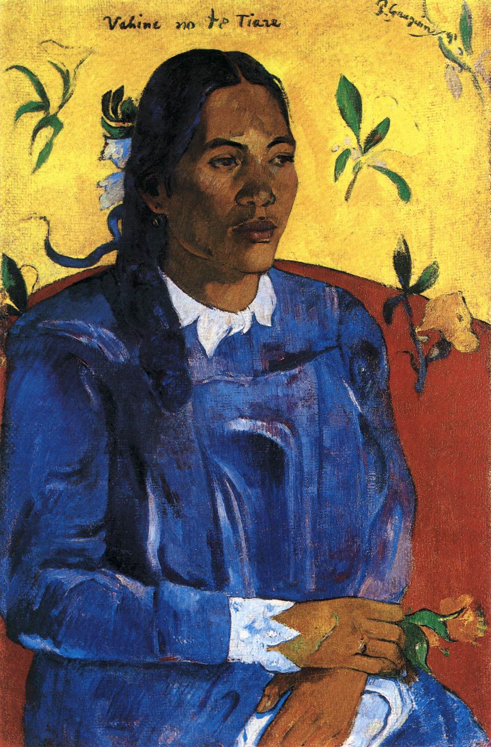 Woman with Flower (Vahine No te Tiare)