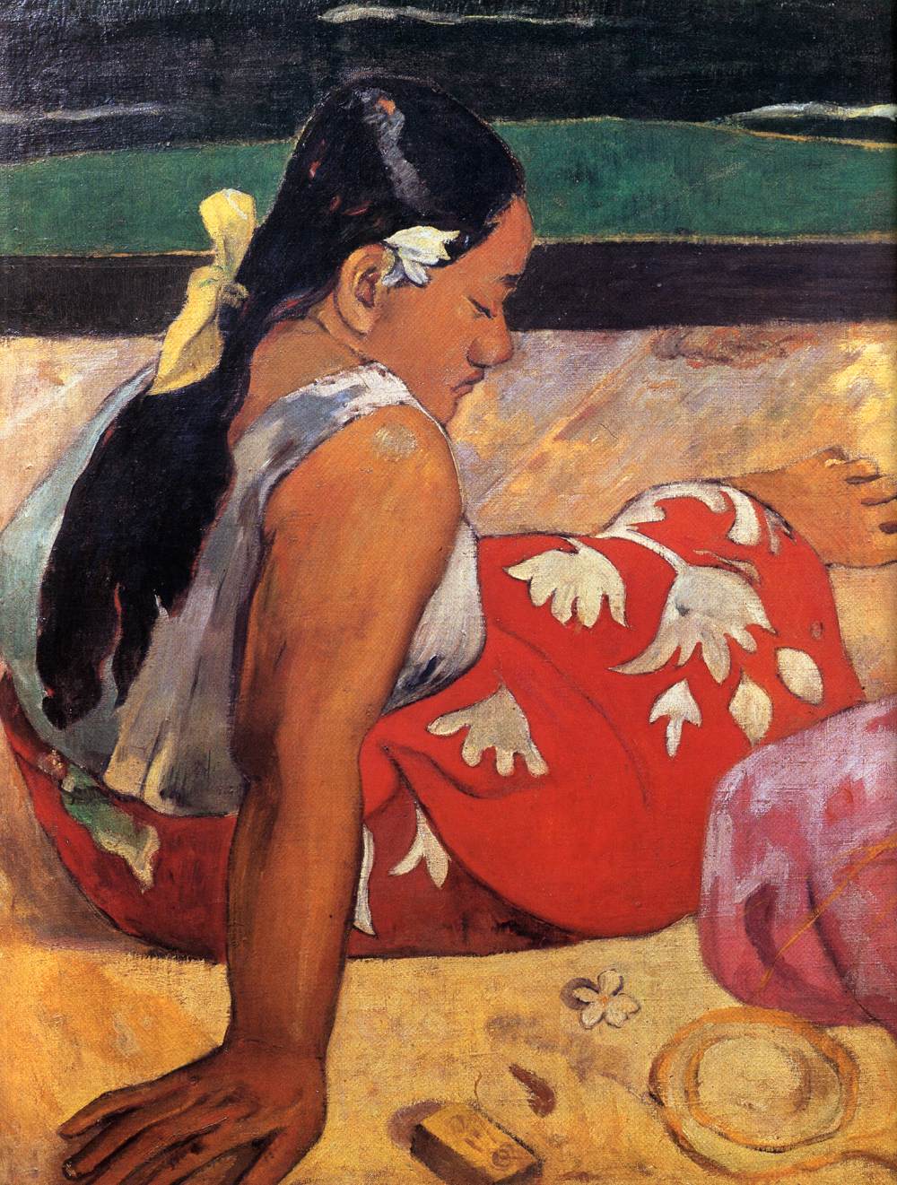 Tahitian Women on the Beach (detail)