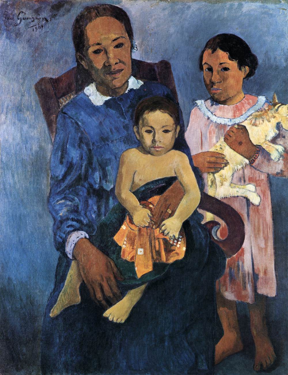 Woman and Two Children