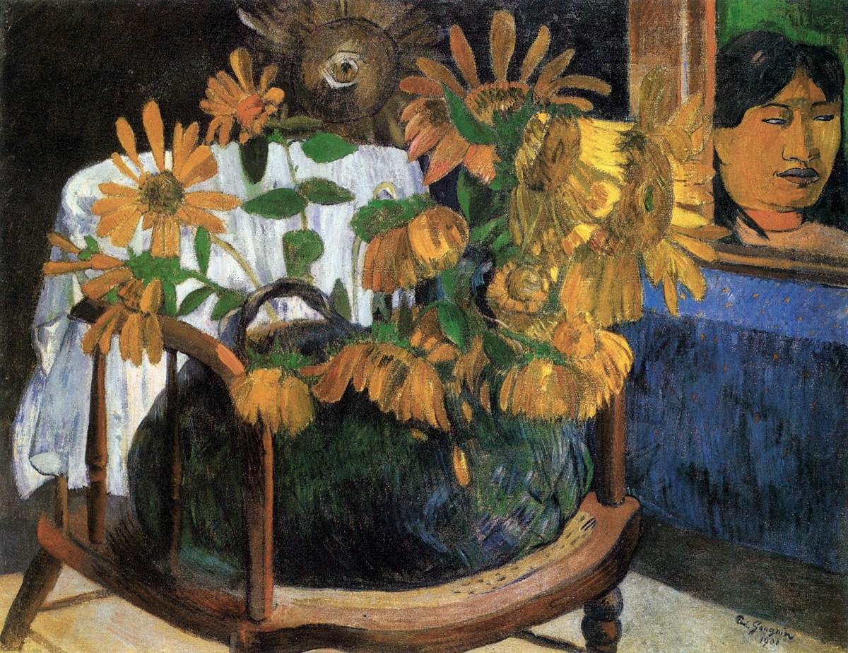 Sunflowers in a Chair
