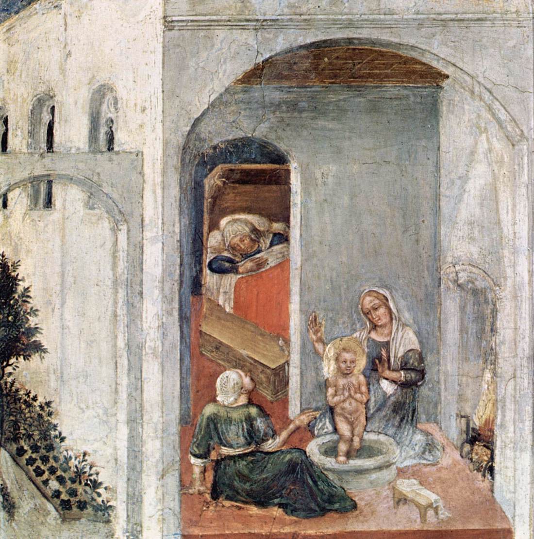Quaratesi Polyptych: The Birth of St Nicholas