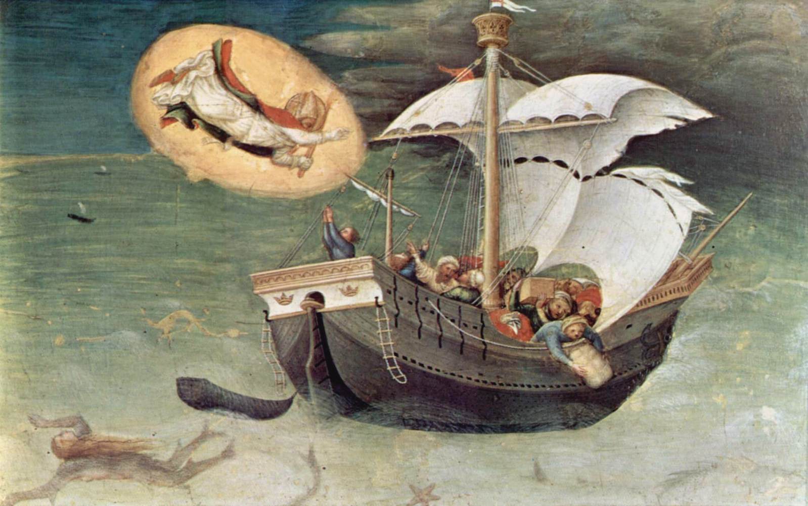 Quaratesi Polyptych: St Nicholas Saves a Storm-tossed Ship