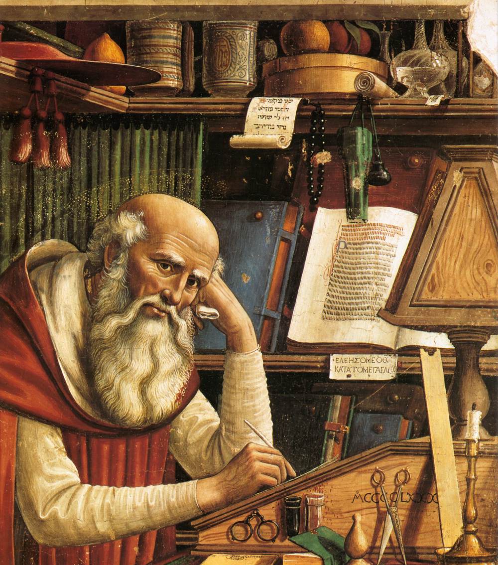 St Jerome in his Study (detail)