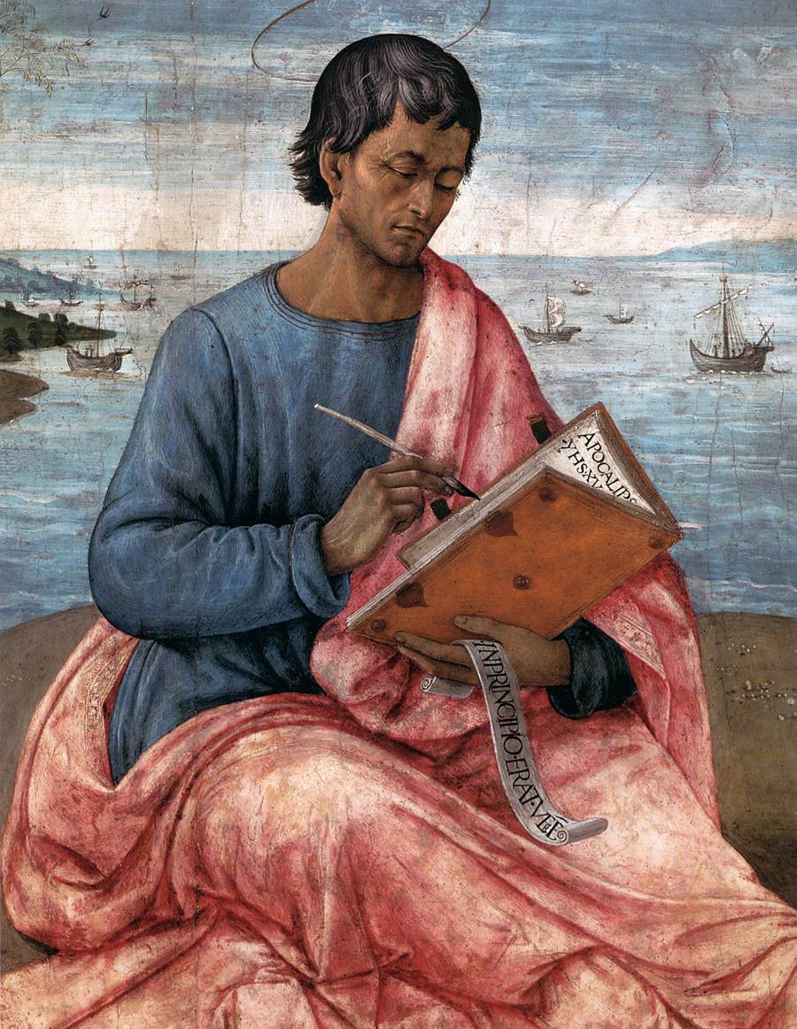 St John the Evangelist on the Island of Patmos (detail)