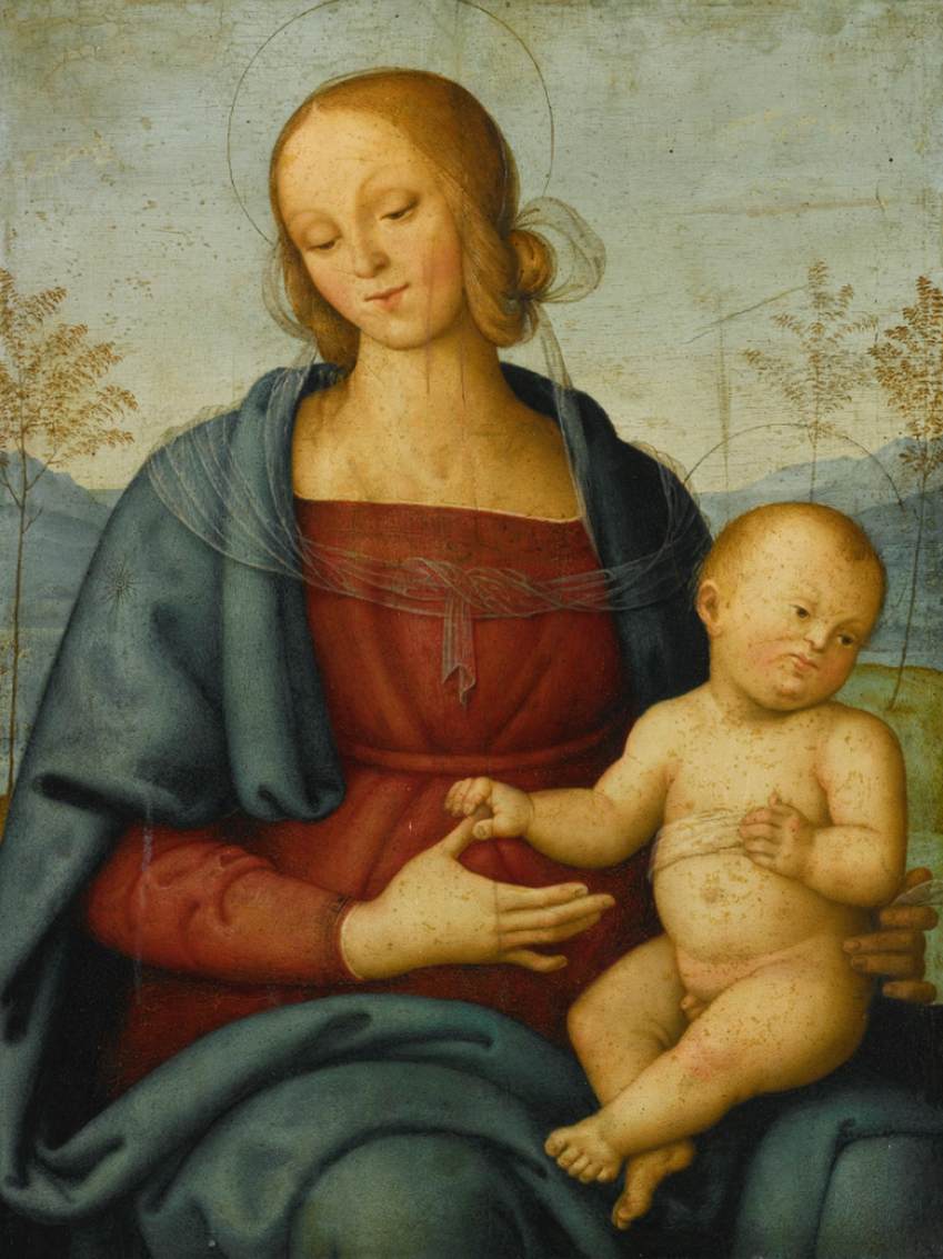 Madonna and Child in a Landscape