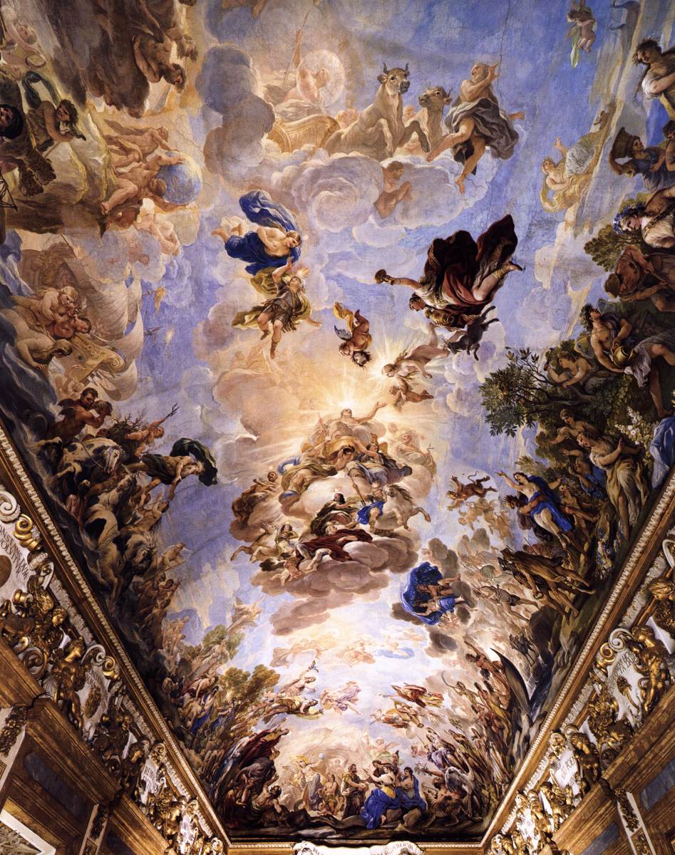 Ceiling decoration of the Galleria Riccardiana