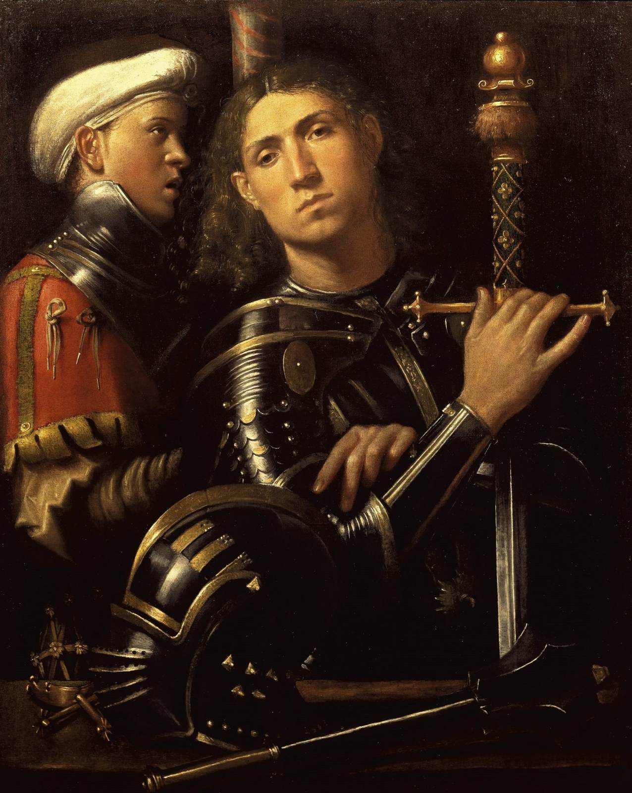 Portrait of a Man in Armour with a Squire