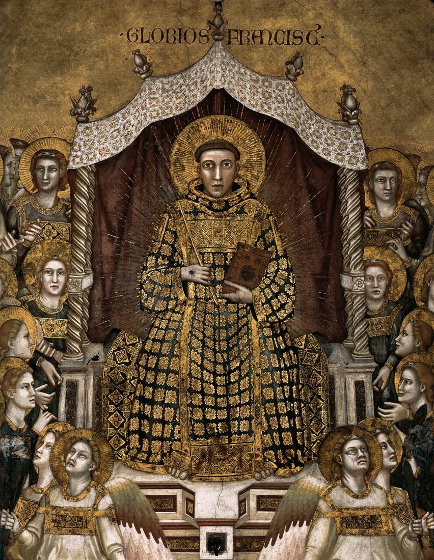 The Apotheosis of St Francis (detail)