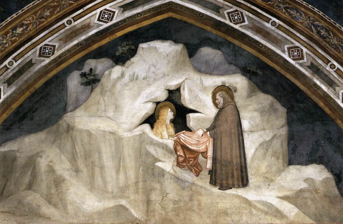 Scenes from the Life of Mary Magdalen: The Hermit Zosimus Giving a Cloak to Magdalen