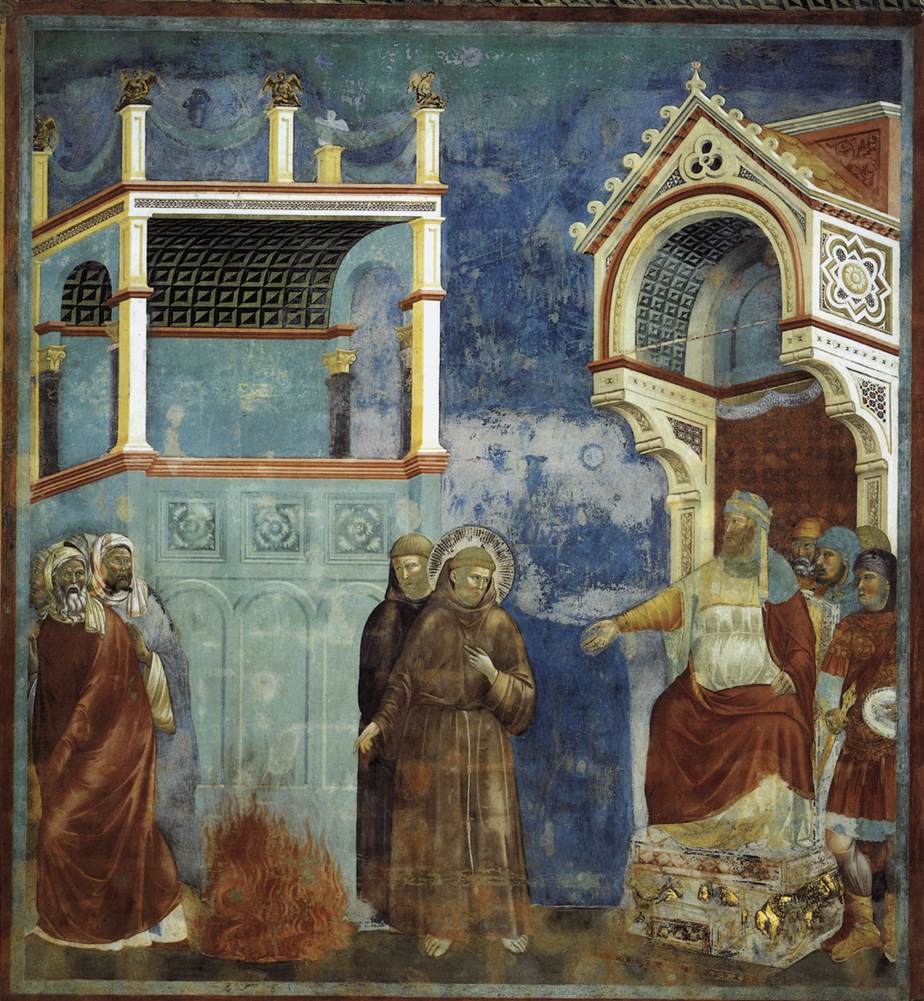 Legend of St Francis: 11. St Francis before the Sultan (Trial by Fire)