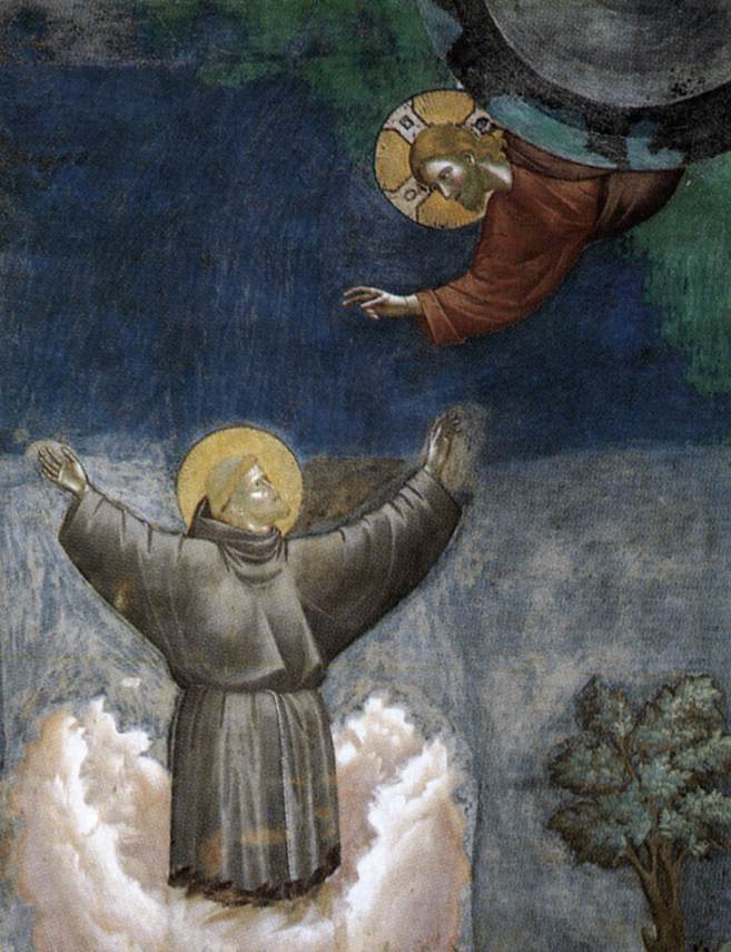Legend of St Francis: 12. Ecstasy of St Francis (detail)