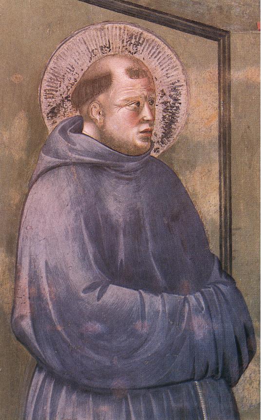 Legend of St Francis: 18. Apparition at Arles (detail)