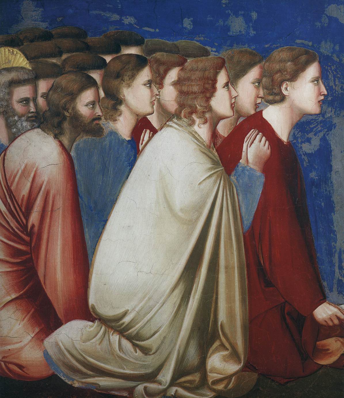 No. 10 Scenes from the Life of the Virgin: 4.The Suitors Praying (detail)