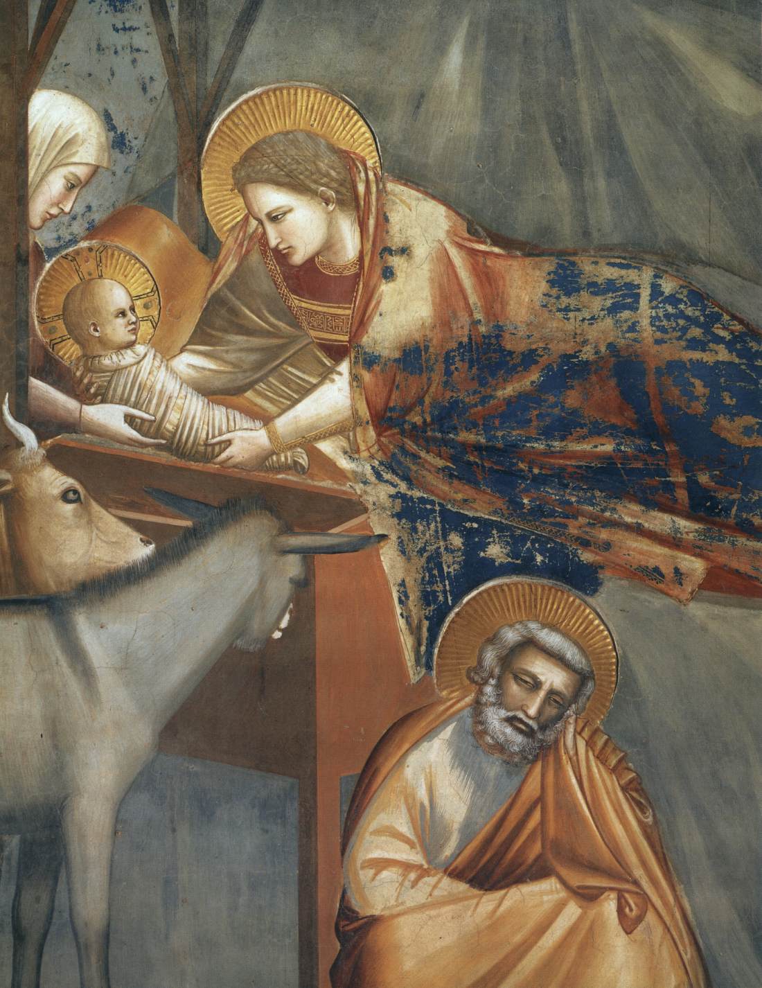 No. 17 Scenes from the Life of Christ: 1. Nativity: Birth of Christ (detail)