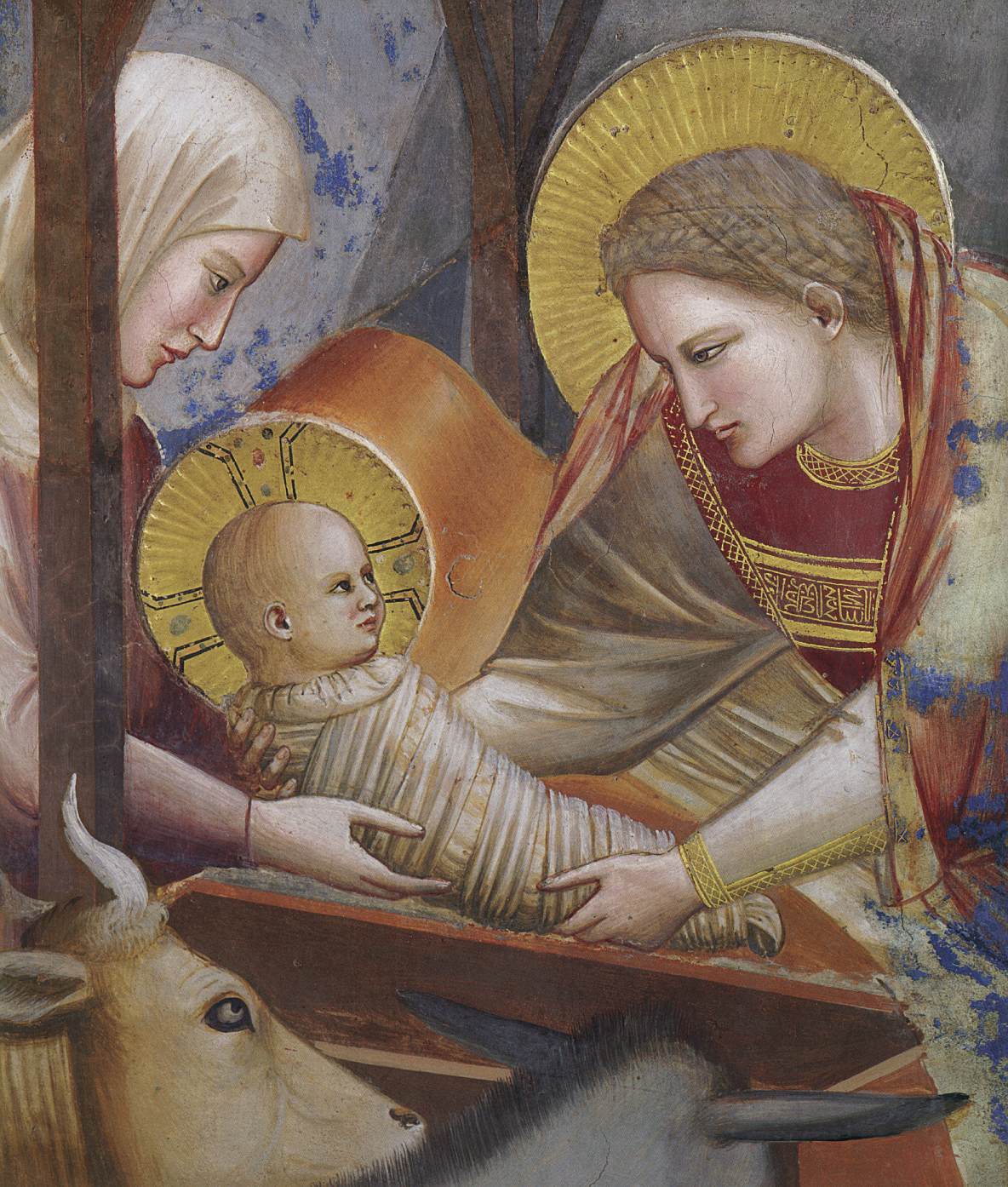 No. 17 Scenes from the Life of Christ: 1. Nativity: Birth of Christ (detail)