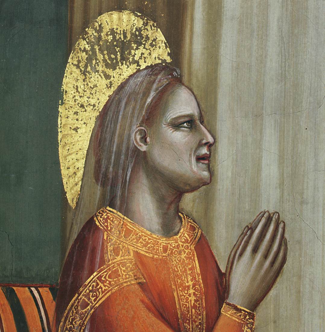 No. 3 Scenes from the Life of Joachim: 3. Annunciation to St Anne (detail)