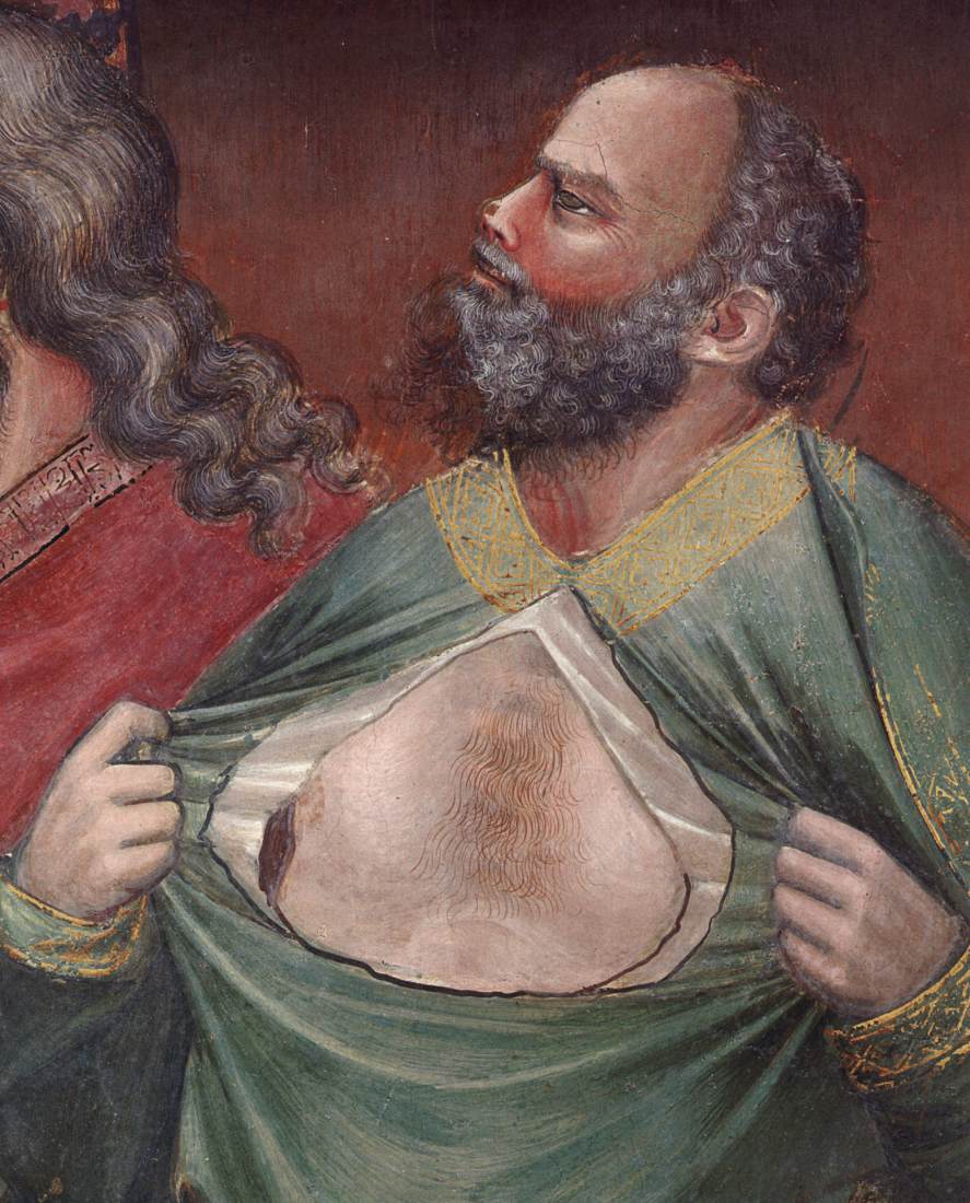 No. 32 Scenes from the Life of Christ: 16. Christ before Caiaphas (detail)