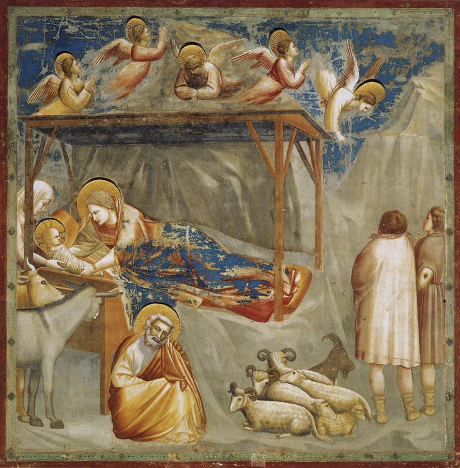 No. 17 Scenes from the Life of Christ: 1. Nativity: Birth of Jesus (before restoration)