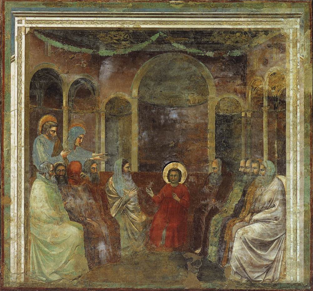 No. 22 Scenes from the Life of Christ: 6. Christ among the Doctors (before restoration)