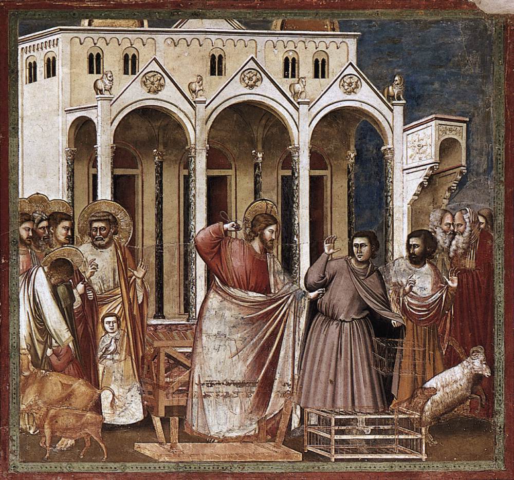 No. 27 Scenes from the Life of Christ: 11. Expulsion of the Money-changers from the Temple (before restoration)