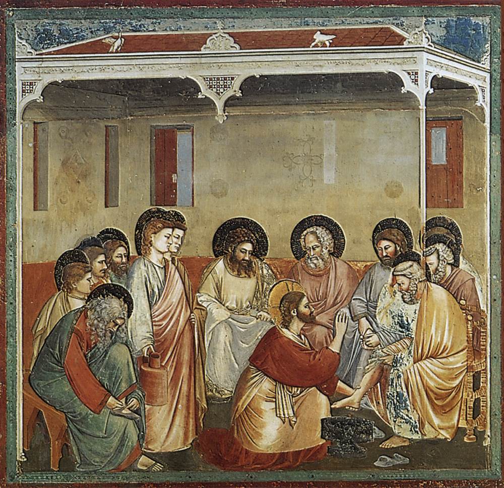No. 30 Scenes from the Life of Christ: 14. Washing of Feet (before restoration)