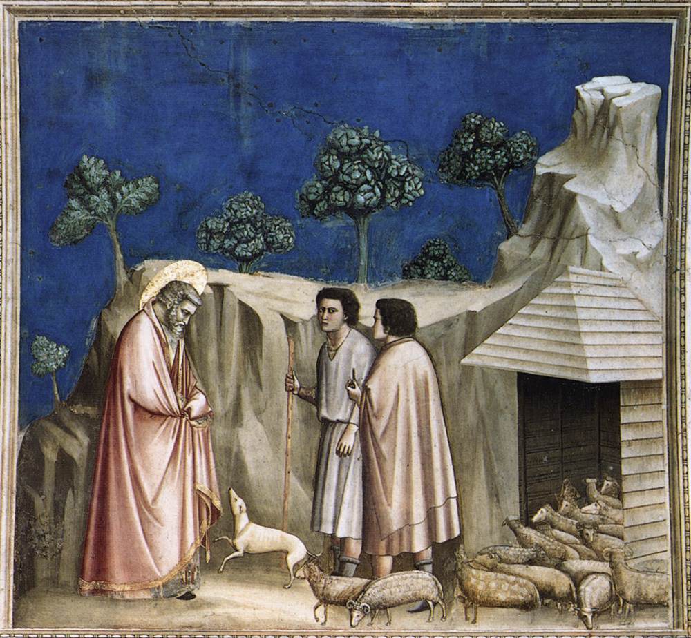 No. 2 Scenes from the Life of Joachim: 2. Joachim among the Shepherds (before restoration)