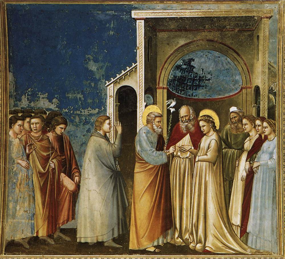 No. 11 Scenes from the Life of the Virgin: 5. Marriage of the Virgin (before restoration)