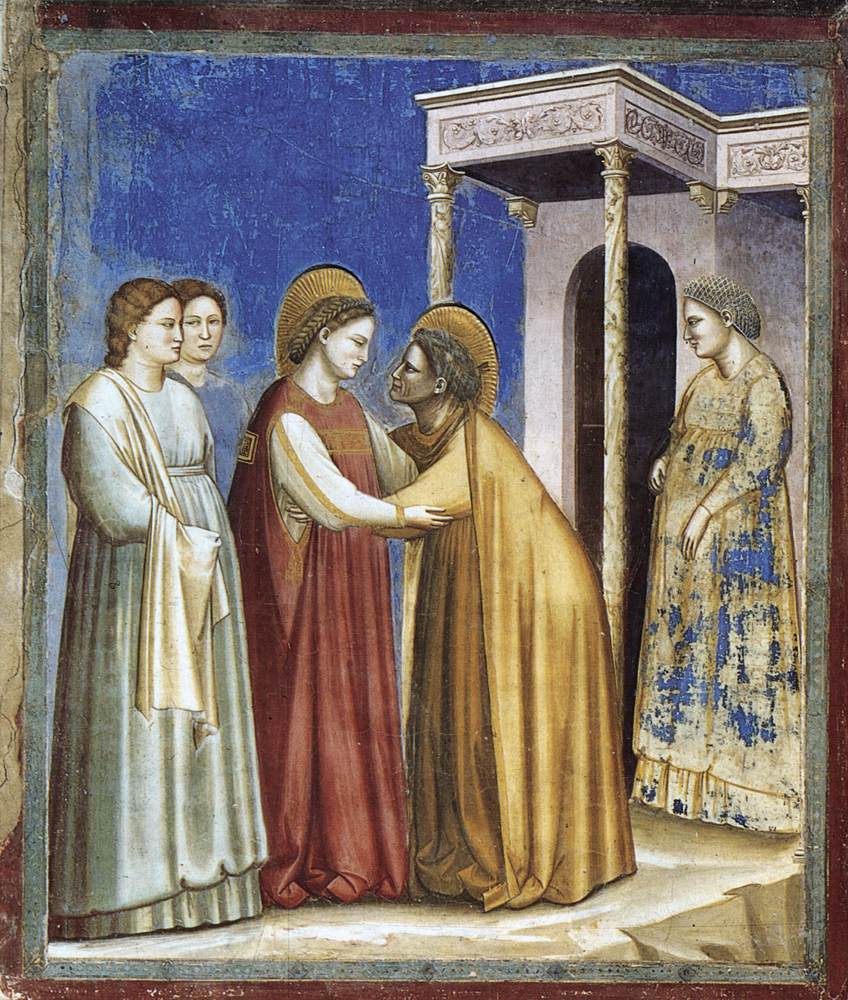 No. 16 Scenes from the Life of the Virgin: 7. Visitation (before restoration)