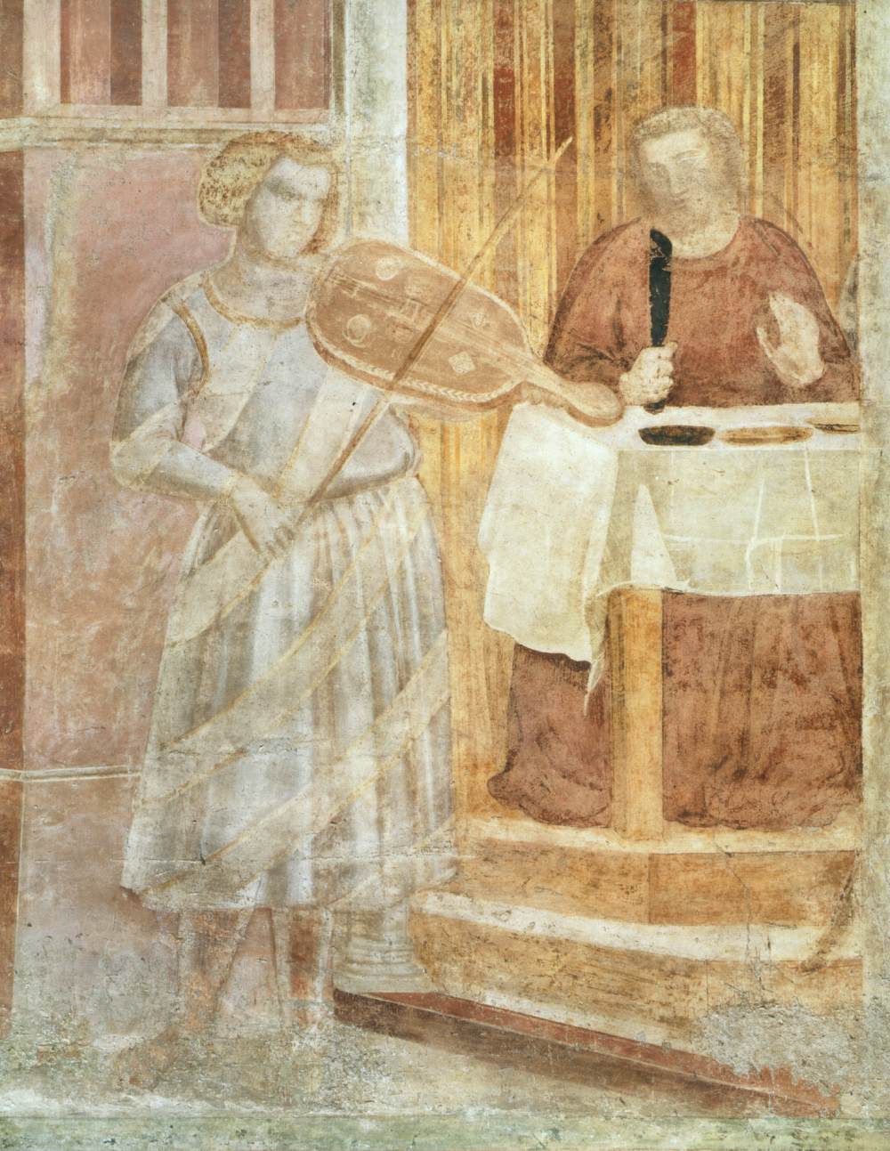 Scenes from the Life of St John the Baptist: 3. Feast of Herod (detail)