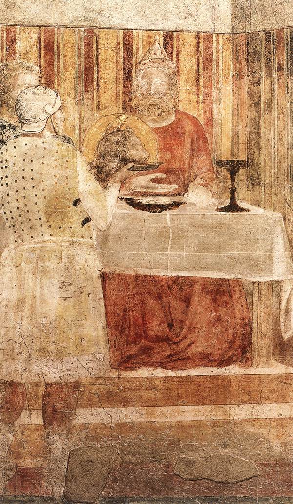 Scenes from the Life of St John the Baptist: 3. Feast of Herod (detail)