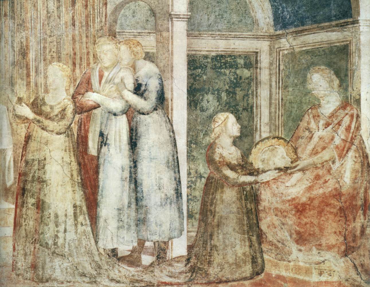 Scenes from the Life of St John the Baptist: 3. Feast of Herod (detail)