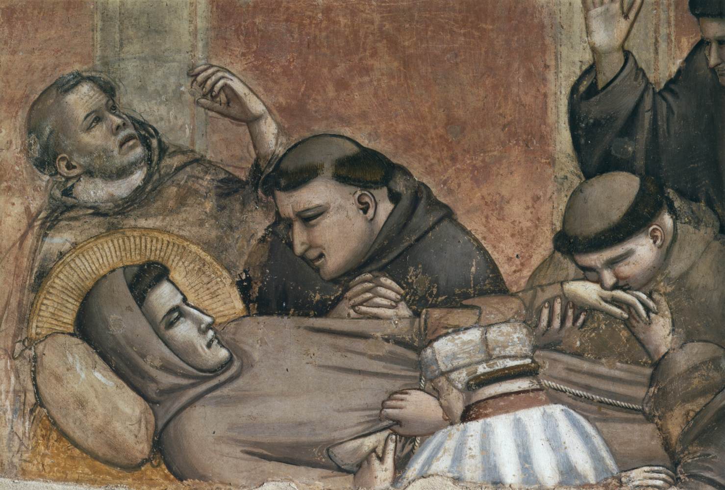 Scenes from the Life of St Francis: 4. Death and Ascension of St Francis (detail)