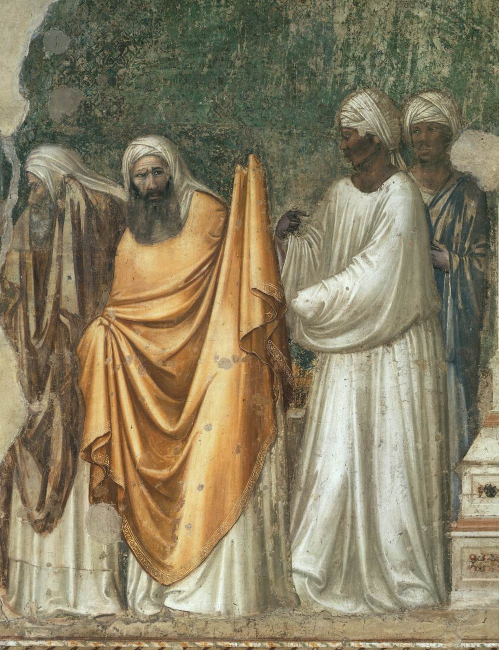 Scenes from the Life of St Francis: 6. St Francis before the Sultan (detail)