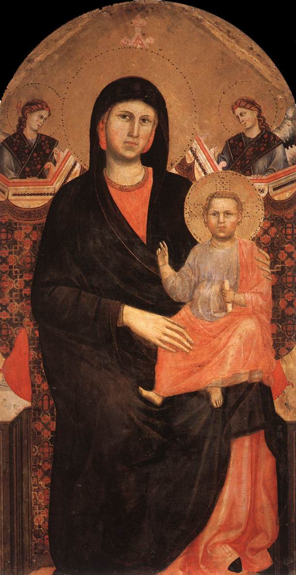 Madonna Enthroned with Child and Two Angels
