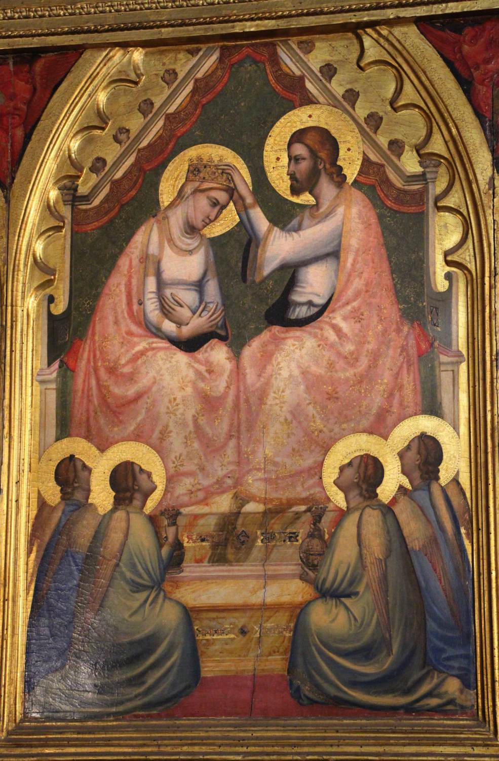 Baroncelli Polyptych: Coronation of the Virgin