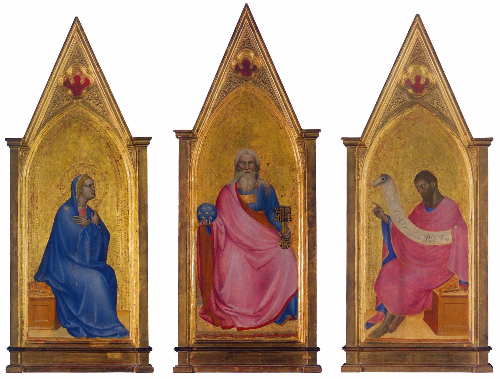 Three pinnacle panels