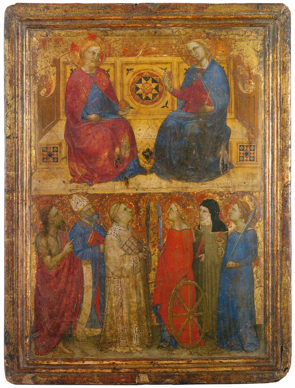 Christ and the Virgin Enthroned with Six Saints