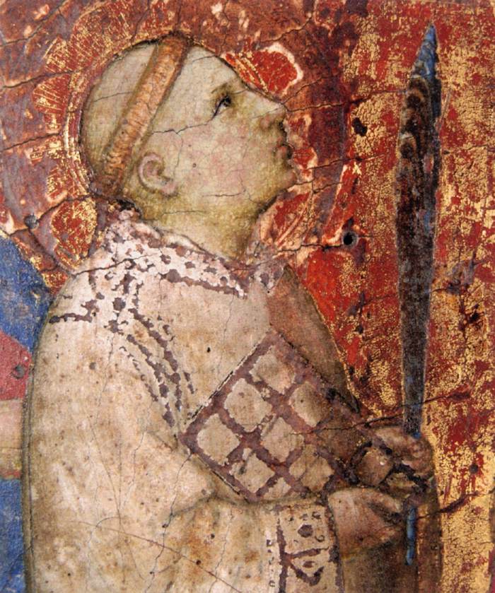 Christ and the Virgin Enthroned with Six Saints (detail)