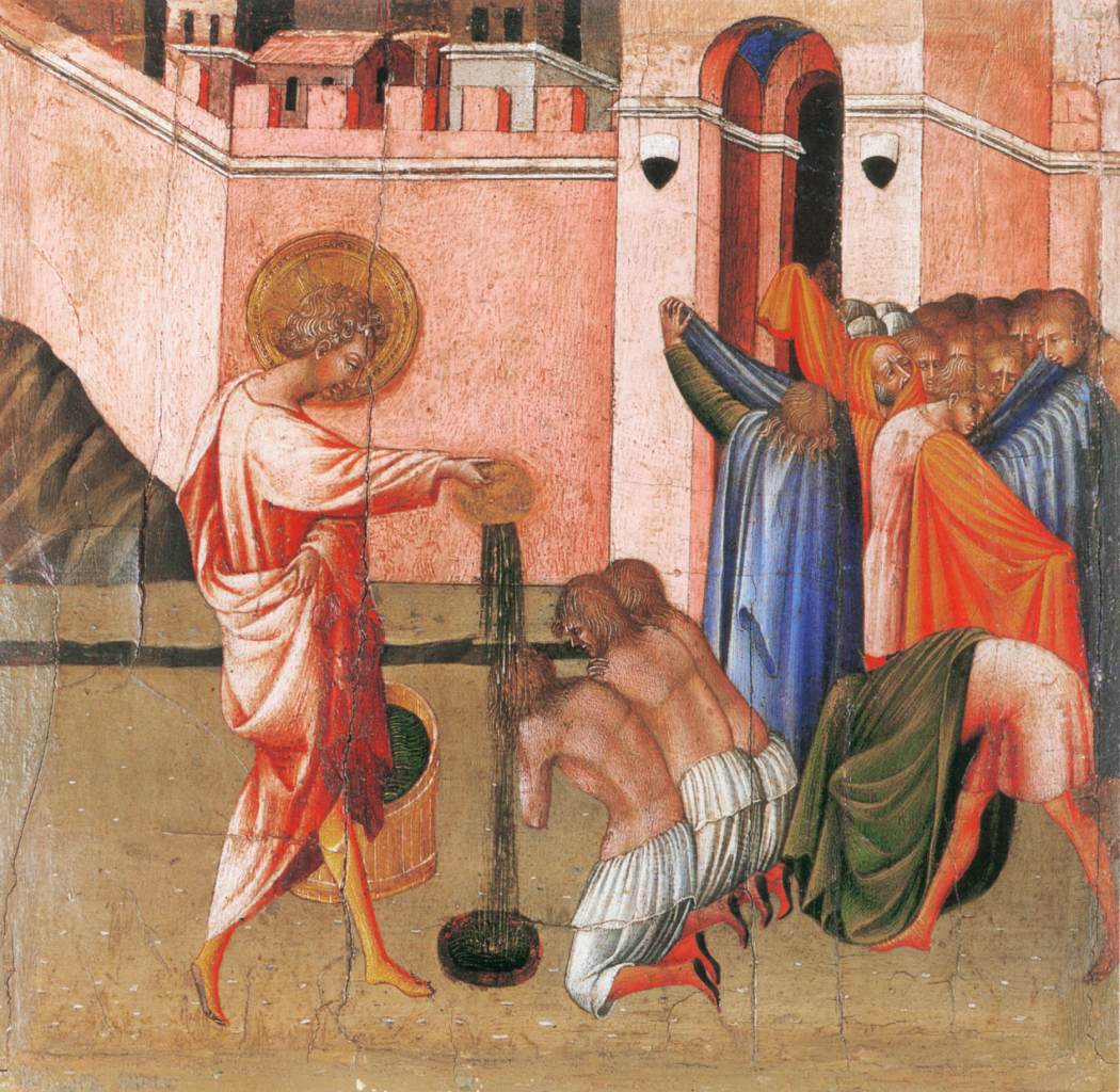 St Ansanus Baptizing