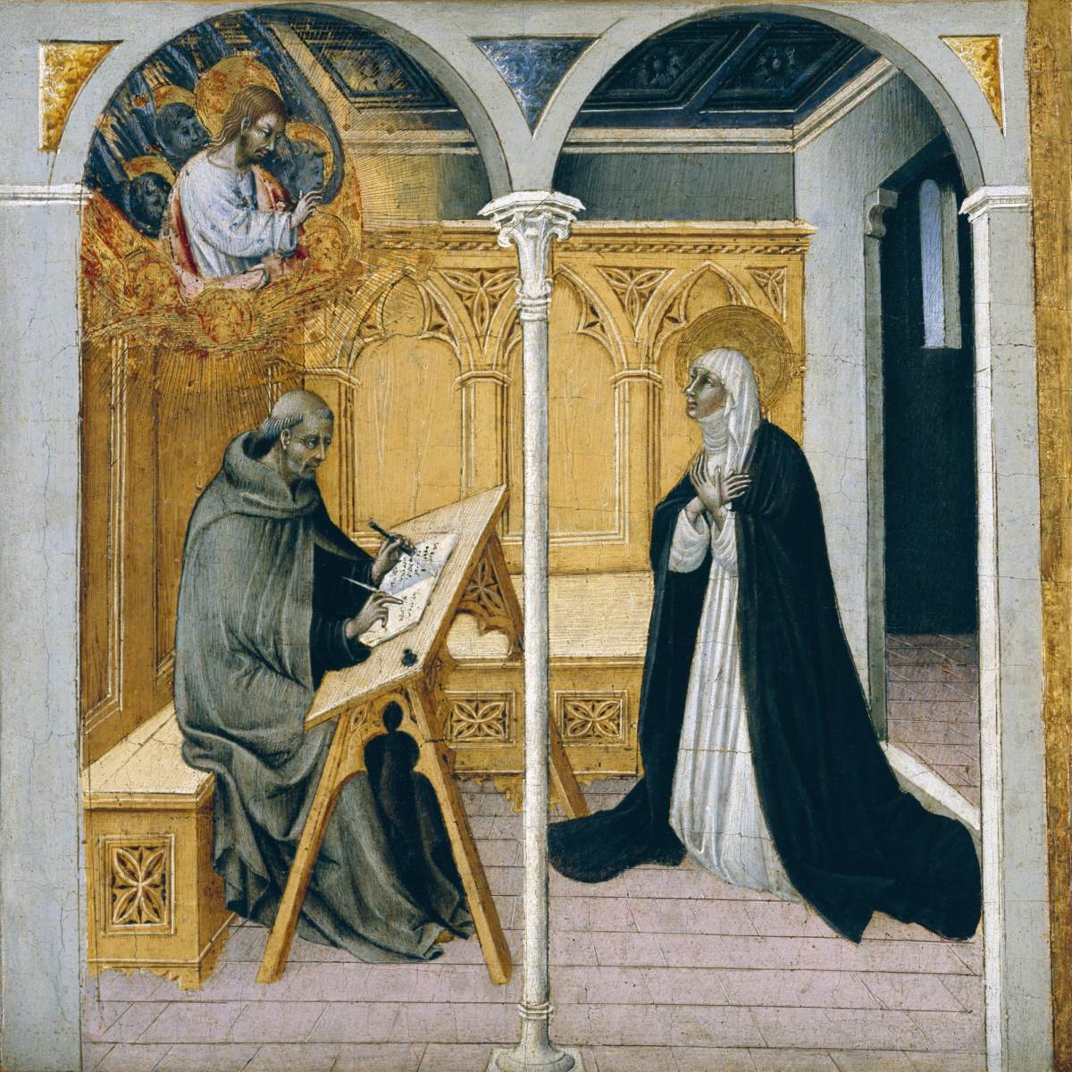 St Catherine of Siena Dictating Her Dialogues