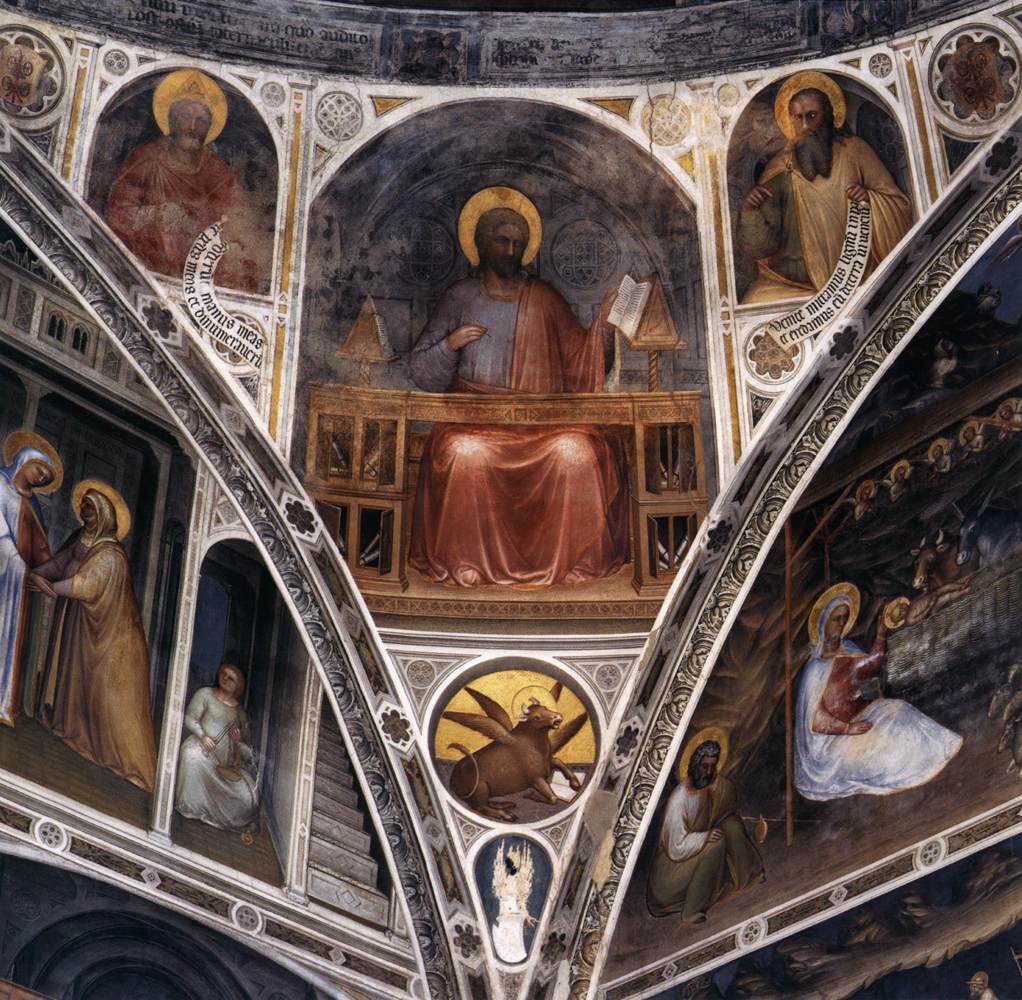 St Luke between David and Jeremiah