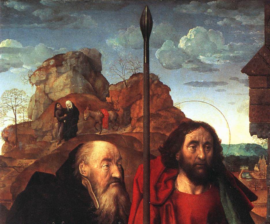 Sts Anthony and Thomas with Tommaso Portinari (detail)