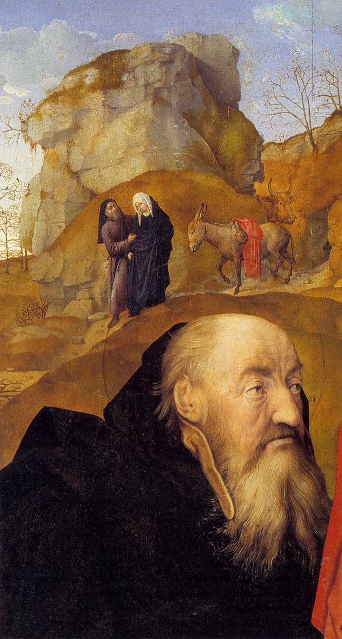 Sts Anthony and Thomas with Tommaso Portinari (detail)